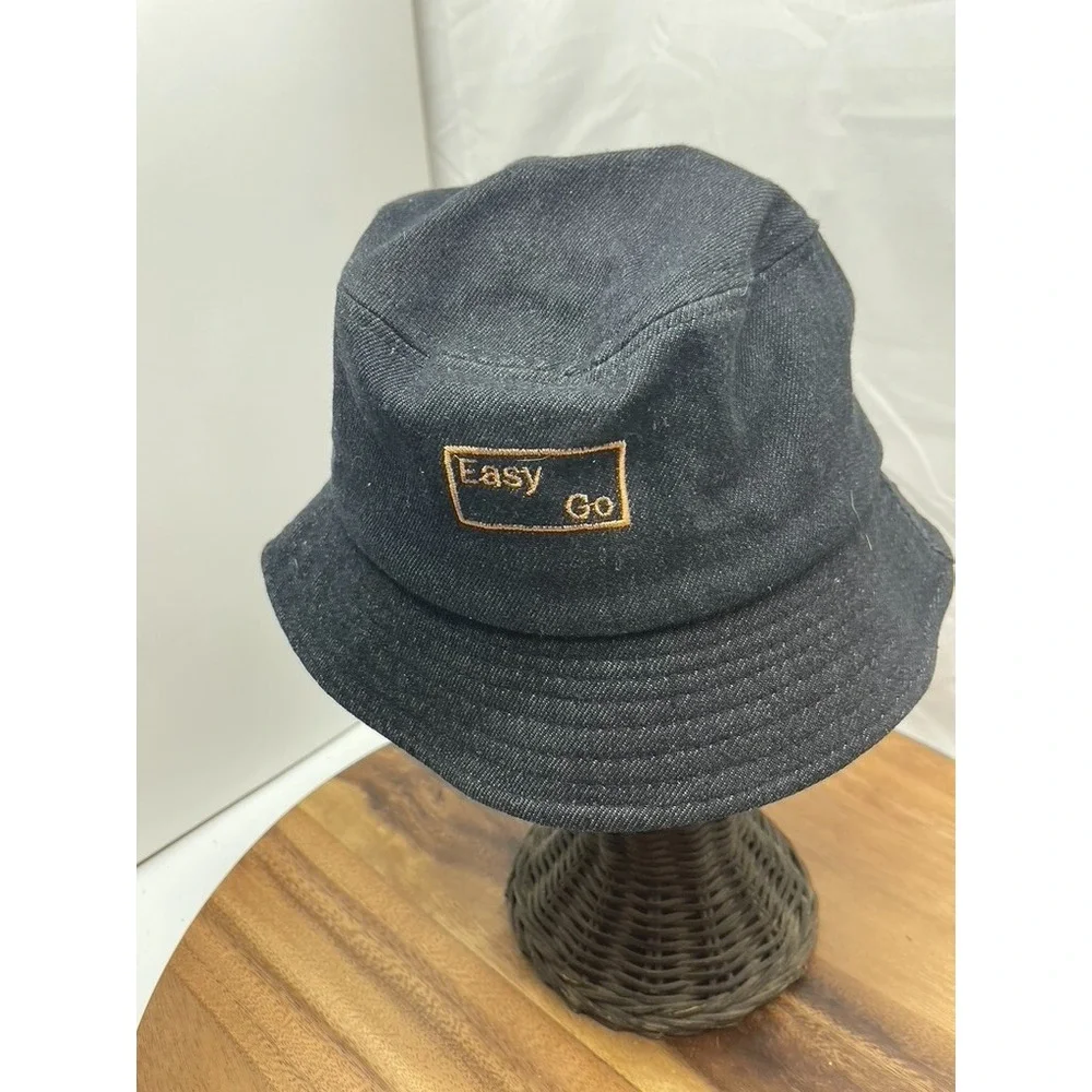 Bucket Hat Denim Easy Come Easy Go Boonie Visor Hunting Fishing Outdoor 6 3/4 54